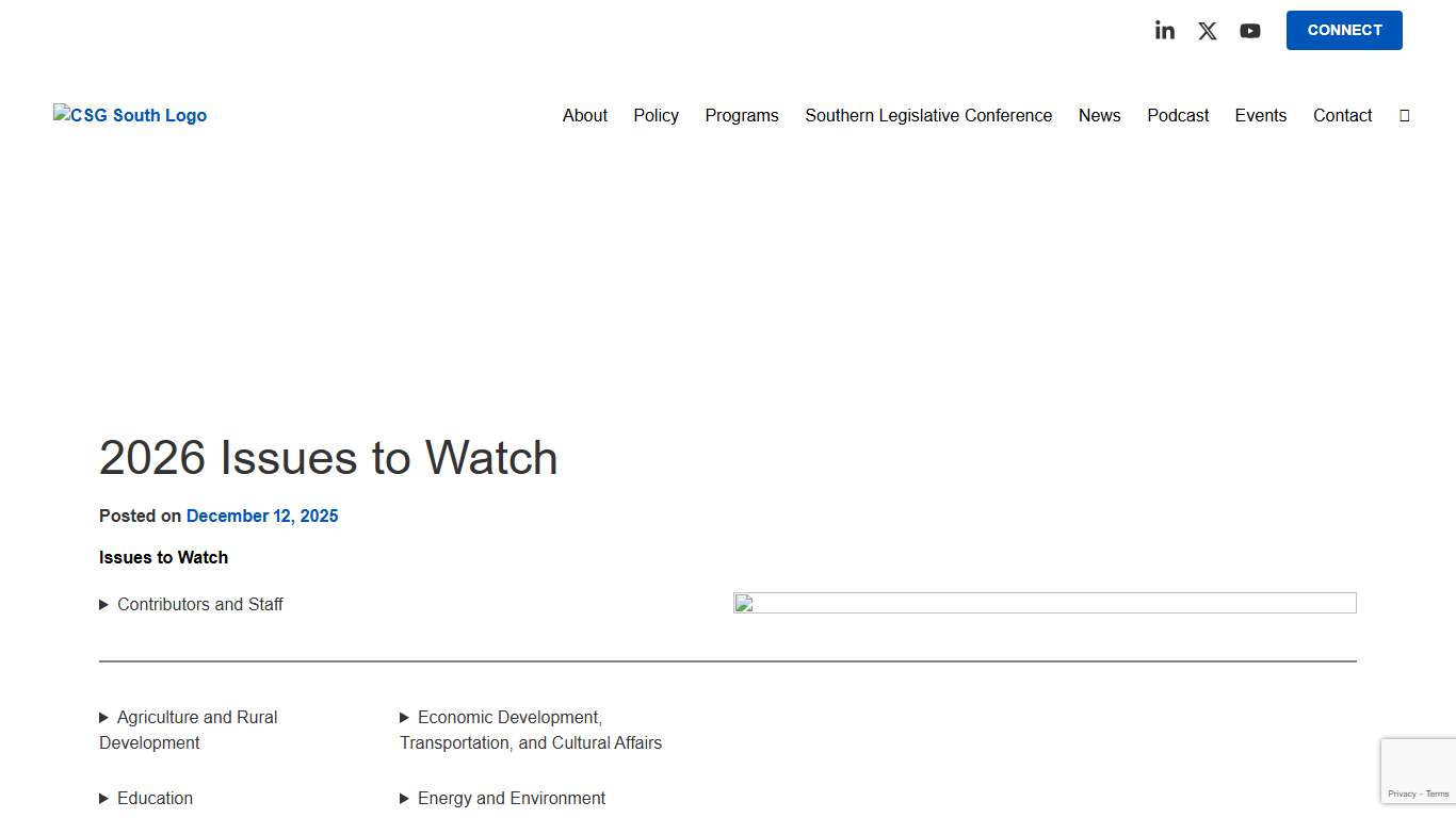 2026 Issues to Watch - CSG South